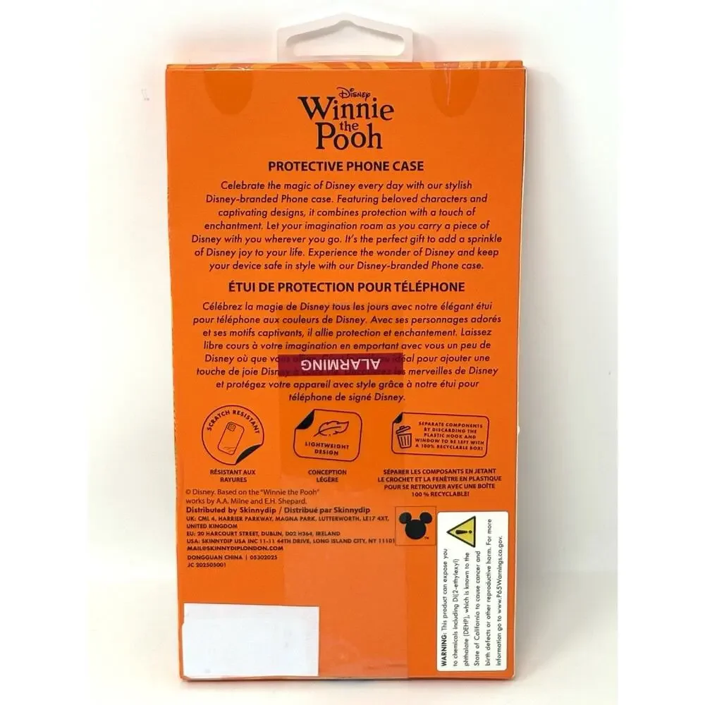 Disney Winnie the Pooh Halloween iPhone 13 / 14 / 15 Case Skinny Dip Glitter NIB